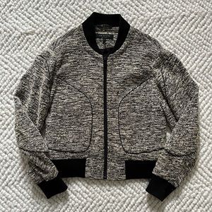 Rag & Bone / Slub Knit Bomber Jacket / XS
